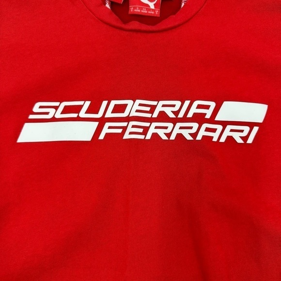 Ferrari Puma Tee Shirt Adult Small Red Short Sleeve Logo Graphic Top Racing - Picture 2 of 12
